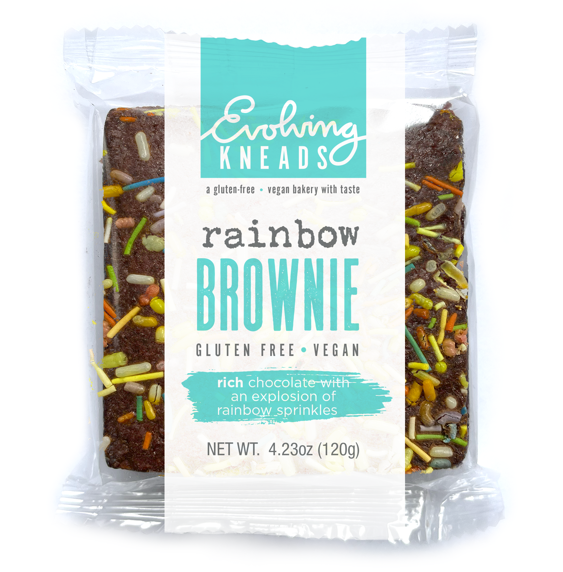 rainbow sprinkle brownie individual package